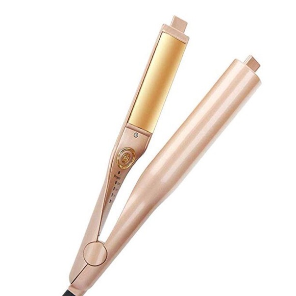 GOLD PROFESSIONAL 2 IN 1 HAIR STRAIGHTENER/CURLER - Picture 1 of 4